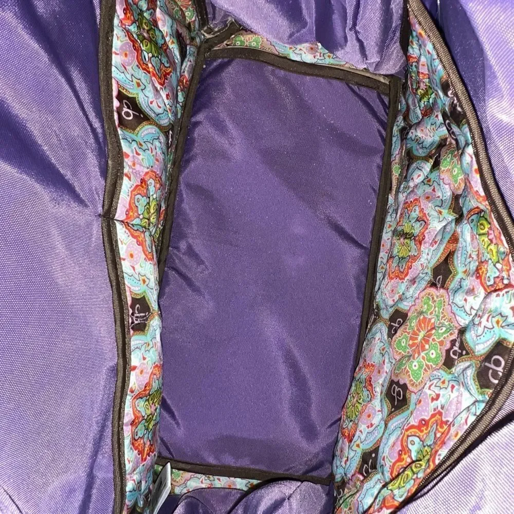 Cinda B Casablanca Purple Baby Diaper Bag EUC